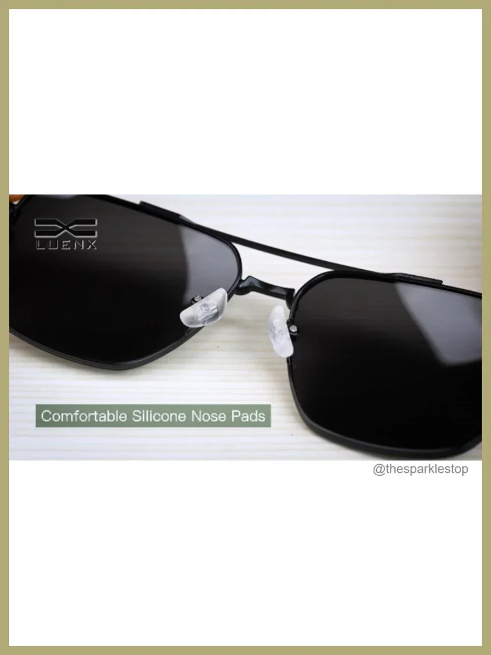 Polarized Aviator Sunglasses UV400 Metal Frame Square Lens Driving